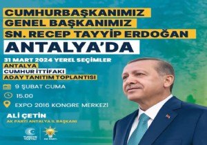 Antalya Cumhurbakan Erdoan a Hazr